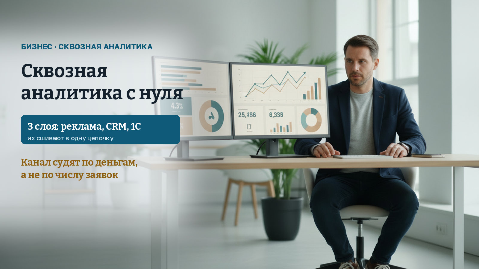 Сквозная аналитика с нуля: как связать заявки и деньги